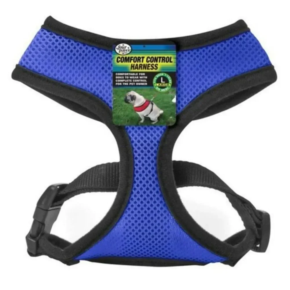 Four Paws Blue Dog Harness XS Puppy Mesh pullover comfortable pet walking